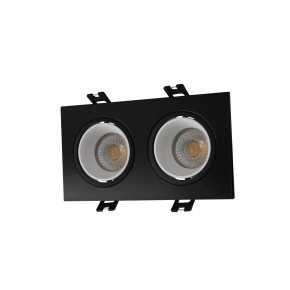 DK3072-BK+WH Встраиваемый светильник, IP 20, 10 Вт, GU5.3, LED, черный/белый, пластик в Пуровске - purovsk.ok-mebel.com | фото
