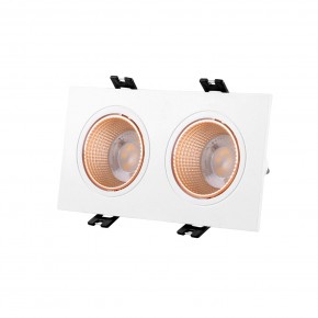 DK3072-WBR Встраиваемый светильник, IP 20, 10 Вт, GU5.3, LED, белый/бронзовый, пластик в Пуровске - purovsk.ok-mebel.com | фото