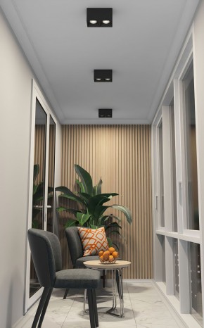DK3085-BK+CH Светильник накладной IP 20, 10 Вт, GU5.3, LED, черный/хром, пластик в Пуровске - purovsk.ok-mebel.com | фото 2