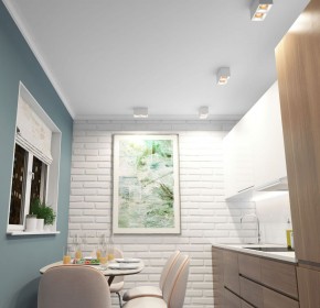 DK3085-WH+BR Светильник накладной IP 20, 10 Вт, GU5.3, LED, белый/бронзовый, пластик в Пуровске - purovsk.ok-mebel.com | фото 2