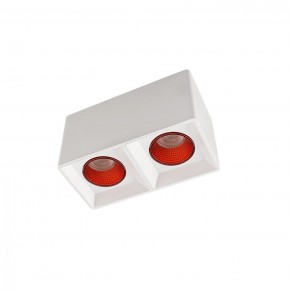 DK3085-WH+RD Светильник накладной IP 20, 10 Вт, GU5.3, LED, белый/красный, пластик в Пуровске - purovsk.ok-mebel.com | фото