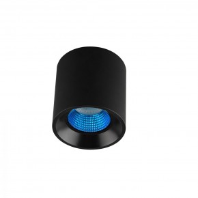 DK3090-BK+CY Светильник накладной IP 20, 10 Вт, GU5.3, LED, черный/голубой, пластик в Пуровске - purovsk.ok-mebel.com | фото