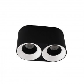 DK3096-BW+BK Светильник накладной IP 20, 10 Вт, GU5.3, LED, черно-белый/черный, пластик в Пуровске - purovsk.ok-mebel.com | фото