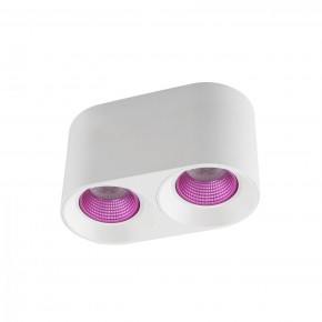 DK3096-WH+PI Светильник накладной IP 20, 10 Вт, GU5.3, LED, белый/розовый, пластик в Пуровске - purovsk.ok-mebel.com | фото