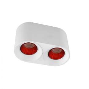DK3096-WH+RD Светильник накладной IP 20, 10 Вт, GU5.3, LED, белый/красный, пластик в Пуровске - purovsk.ok-mebel.com | фото