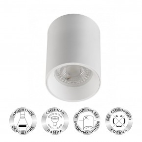 DK3110-WH Светильник накладной IP 20, 10 Вт, GU5.3, LED, белый, пластик в Пуровске - purovsk.ok-mebel.com | фото