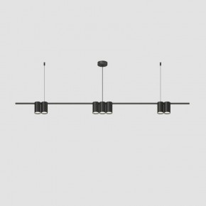 DK4063-BK Подвесной светильник ORBIT, IP20, 7xGU10 LED до 15 Вт, черный матовый, алюминий в Пуровске - purovsk.ok-mebel.com | фото