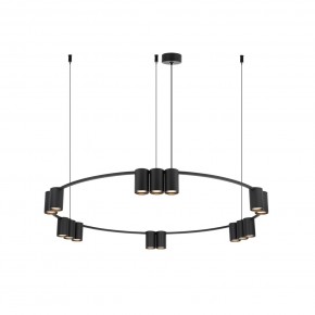 DK4067-BK Подвесной светильник ORBIT, IP20, 15xGU10 LED до 15 Вт, черный матовый, алюминий в Пуровске - purovsk.ok-mebel.com | фото 3