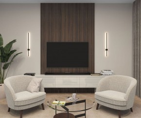 DK5012-BK Бра 800 мм, 3000К, IP20, 7 Вт, черный, алюминий в Пуровске - purovsk.ok-mebel.com | фото 5