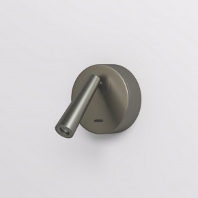 DK5072-DN Бра SHINE WALL со светодиодом, D104*H68, IP20, 3000К, 3W, RA?90, темный никель, алюминий в Пуровске - purovsk.ok-mebel.com | фото 2