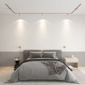 DK5072-SB Бра SHINE WALL со светодиодом, D104*H68, IP20, 3000К, 3W, RA?90, сатинированная латунь, алюминий в Пуровске - purovsk.ok-mebel.com | фото 4