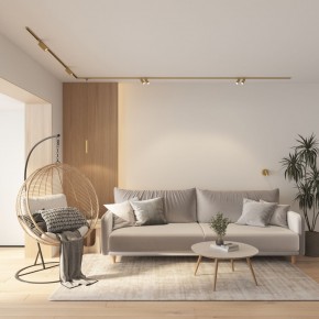DK5072-SB Бра SHINE WALL со светодиодом, D104*H68, IP20, 3000К, 3W, RA?90, сатинированная латунь, алюминий в Пуровске - purovsk.ok-mebel.com | фото 8