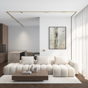 DK5072-SB Бра SHINE WALL со светодиодом, D104*H68, IP20, 3000К, 3W, RA?90, сатинированная латунь, алюминий в Пуровске - purovsk.ok-mebel.com | фото 6