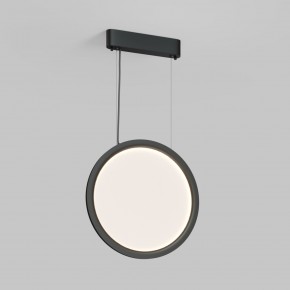 DK6604-BK Подвесной вертикальный светильник Veil со светодиодом H1500 d450 220V 36W 3000-6000K IP20 черный алюминий в Пуровске - purovsk.ok-mebel.com | фото