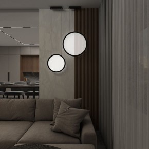 DK6606-BK Подвесной вертикальный светильник Veil со светодиодом H1700 d600 220V 48W 3000-6000K IP20 черный алюминий в Пуровске - purovsk.ok-mebel.com | фото 7