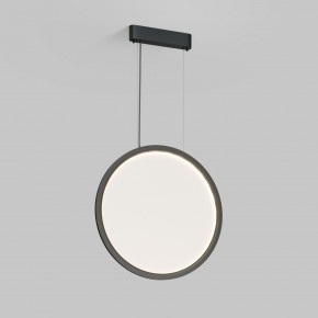DK6606-BK Подвесной вертикальный светильник Veil со светодиодом H1700 d600 220V 48W 3000-6000K IP20 черный алюминий в Пуровске - purovsk.ok-mebel.com | фото