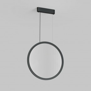 DK6606-BK Подвесной вертикальный светильник Veil со светодиодом H1700 d600 220V 48W 3000-6000K IP20 черный алюминий в Пуровске - purovsk.ok-mebel.com | фото 2
