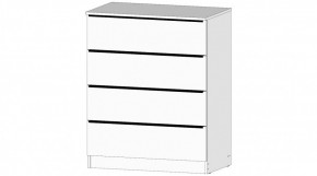 ЭЛЕГАНТ Комод 4 ящика (белый) в Пуровске - purovsk.ok-mebel.com | фото