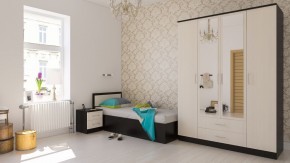 Фиеста Кровать 0900, цвет венге/дуб лоредо, ШхГхВ 93,5х203,5х80 см., сп.м. 900х2000 мм., без матраса, основание есть в Пуровске - purovsk.ok-mebel.com | фото 5