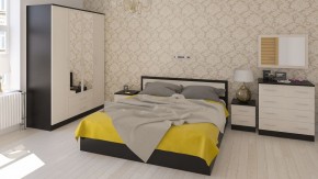 Фиеста Кровать 1800, цвет венге/дуб лоредо, ШхГхВ 183,5х203,5х80 см., сп.м. 1800х2000 мм., без матраса, основание есть в Пуровске - purovsk.ok-mebel.com | фото 5