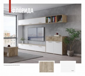 ФЛОРИДА Гостиная (модульная) дуб серый/белый в Пуровске - purovsk.ok-mebel.com | фото