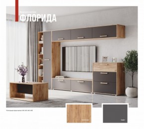 ФЛОРИДА Гостиная (модульная) дуб золотой/графит в Пуровске - purovsk.ok-mebel.com | фото