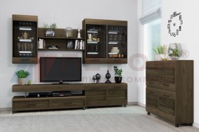 Гостиная Камелия Композиция 8 (Гикори Джексон темный) в Пуровске - purovsk.ok-mebel.com | фото