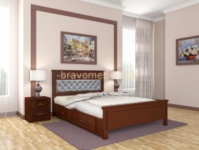 ГРАЦИЯ Кровать из массива 1400 с 2-мя ящиками в Пуровске - purovsk.ok-mebel.com | фото 2