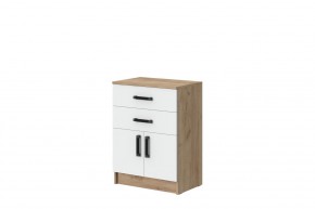 Комод Эконом (Дуб крафт золотой/Белый текстурный) в Пуровске - purovsk.ok-mebel.com | фото