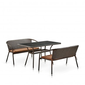 Комплект мебели из иск. ротанга T286A/S139A-W53 Brown в Пуровске - purovsk.ok-mebel.com | фото 2