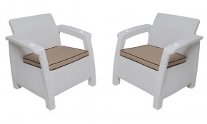 Комплект уличной мебели Yalta Premium Terrace Set (Ялта) белый (+подушки под спину) в Пуровске - purovsk.ok-mebel.com | фото 4