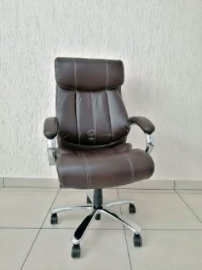 Кресло Barneo K-303 для руководителя (коричневая экокожа) в Пуровске - purovsk.ok-mebel.com | фото 1