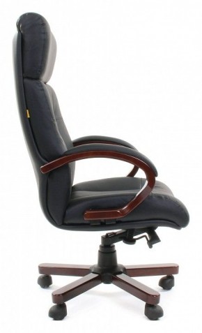 Кресло для руководителя Chairman 421 черный/орех темный, черный в Пуровске - purovsk.ok-mebel.com | фото 3