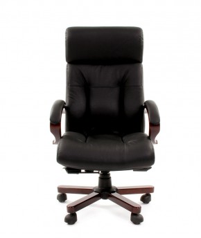 Кресло для руководителя CHAIRMAN  421 (Натуральная кожа) Черное в Пуровске - purovsk.ok-mebel.com | фото 2