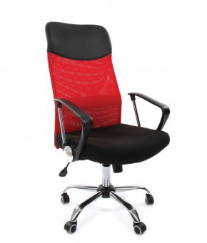 Кресло для руководителя CHAIRMAN 610 N (15-21 черный/сетка красный) в Пуровске - purovsk.ok-mebel.com | фото 1