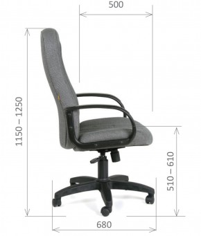 Кресло для руководителя  CHAIRMAN 685 СТ (ткань стандарт 10-356 черная) в Пуровске - purovsk.ok-mebel.com | фото 6