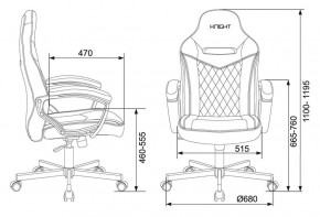 Кресло игровое Бюрократ VIKING 6 KNIGHT BR FABRIC коричневый/бежевый в Пуровске - purovsk.ok-mebel.com | фото 4