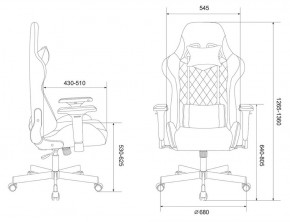 Кресло игровое Бюрократ VIKING 7 KNIGHT BR FABRIC коричневый/бежевый в Пуровске - purovsk.ok-mebel.com | фото 4