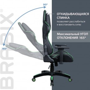 Кресло компьютерное BRABIX "GT Carbon GM-120" (черное/зеленое) 531929 в Пуровске - purovsk.ok-mebel.com | фото 2