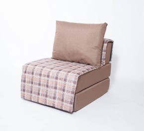 Кресло-кровать бескаркасное Харви (коричневый-квадро беж) в Пуровске - purovsk.ok-mebel.com | фото