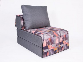 Кресло-кровать бескаркасное Харви (серый-сноу манго) в Пуровске - purovsk.ok-mebel.com | фото