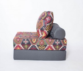 Кресло-кровать-пуф бескаркасное Прайм (мехико серый-графит) в Пуровске - purovsk.ok-mebel.com | фото