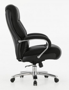 Кресло офисное BRABIX PREMIUM "Bomer HD-007" (рециклированная кожа, хром, черное) 531939 в Пуровске - purovsk.ok-mebel.com | фото 3