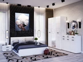 НЭНСИ NEW Кровать 1,4 м (Белый глянец холодный/Белый) в Пуровске - purovsk.ok-mebel.com | фото 2