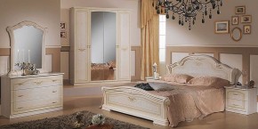 Кровать 2-х спальная 1600*2000, Ирина, изголовье ЛДСП (08.116) *без основания (дерево, беж) в Пуровске - purovsk.ok-mebel.com | фото 2