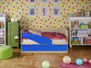 Кровать Бабочки (Синий матовый) 1800 в Пуровске - purovsk.ok-mebel.com | фото