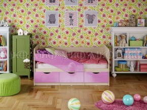 Кровать Бабочки (Сиреневый металлик) 1600 в Пуровске - purovsk.ok-mebel.com | фото