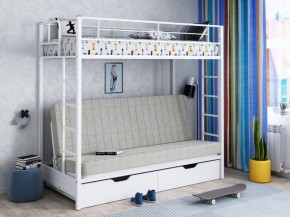 Кровать двухъярусная с диваном "Мадлен-ЯЯ" с ящиками в Пуровске - purovsk.ok-mebel.com | фото 1
