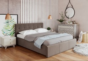 Кровать Изабелла с латами Newtone cacao 1400x2000 в Пуровске - purovsk.ok-mebel.com | фото 2