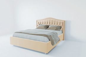 Кровать Калининград с ПМ 1600 (экокожа белая) в Пуровске - purovsk.ok-mebel.com | фото 2